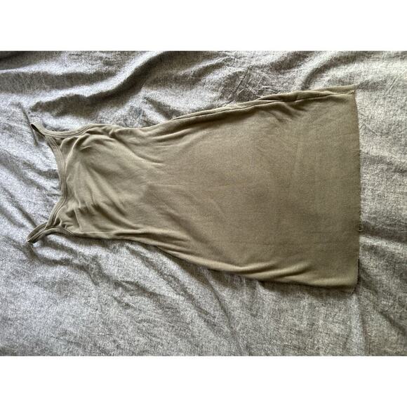 Cotton Citizen Women’s Ribbed Tank Dress Size M Olive Green Stretch Modal - Picture 1 of 5